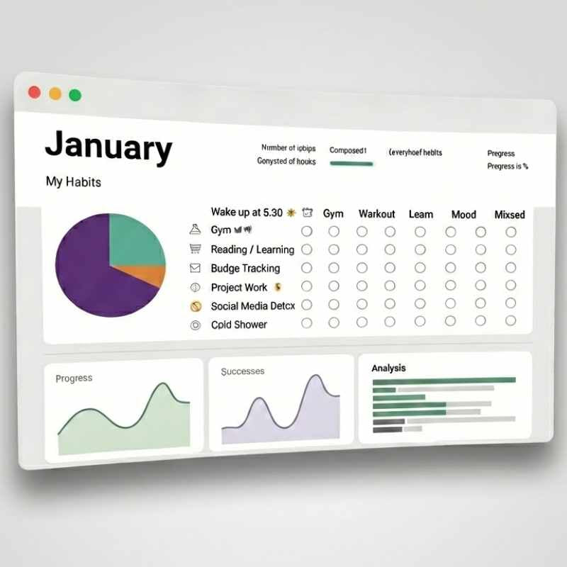 Daily & Weekly Habits Planner – Spreadsheet Template