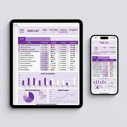Task Tracker & To‑Do List – Spreadsheet Template