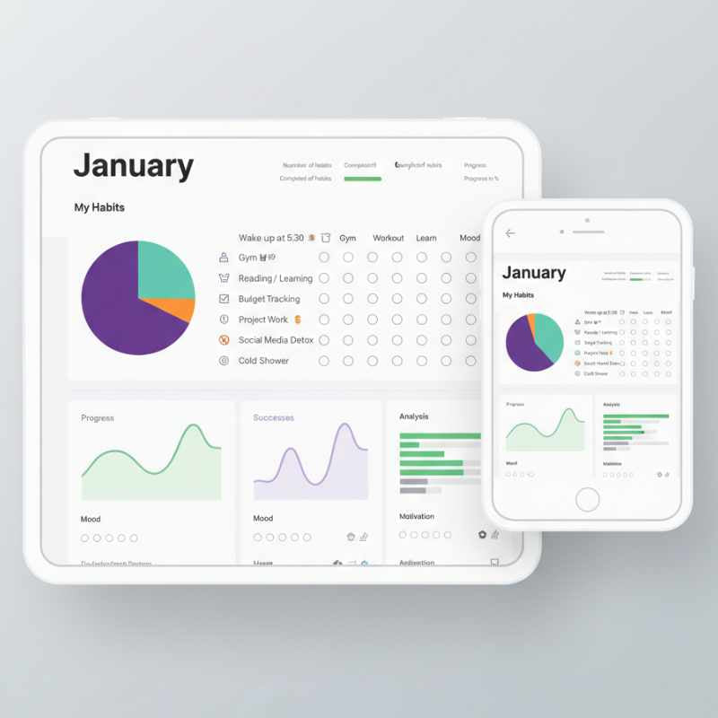 Daily & Weekly Habits Planner – Spreadsheet Template