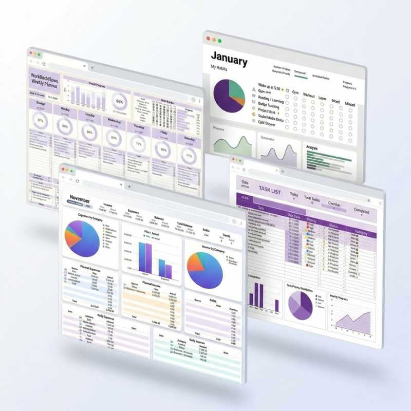 WorkbookFlows OS – All‑in‑One Planning & Tracking Bundle